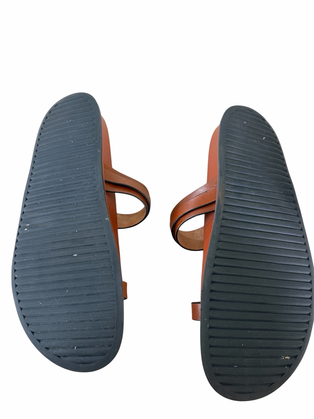 Steve Madden Zina Cognac Lea Leather Slide Sandals - Picture 6 of 6